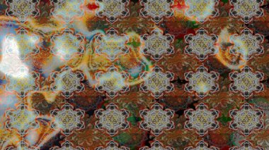 Modern stil dokusu. Çiçek desenli raster, kahverengi ve gri çizgi grafik deseni soyut raster arkaplan.