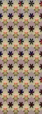 Raster suluboya çiçek deseni, narin çiçekler, bej ve gri çiçekler, tebrik kartı şablonu. Raster Güzel kumaş deseni.