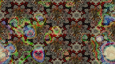 Watercolor sketch pattern. Raster illustration. Beautiful pattern for decoration and design. Exquisite pattern of watercolor sketches of the flower. Vintage. Trendy print.