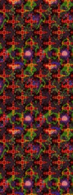 Küçük çiçekteki sevimli çiçek deseni. Kahverengi ve siyah renkte çiçekler.