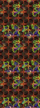 Süslü kumaş deseni. Raster deseni. Çiçekli çiçek deseni, suluboya..