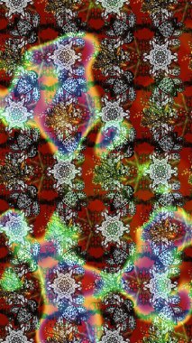 Raster suluboya çiçek deseni, narin çiçekler, kahverengi ve gri çiçekler, tebrik kartı şablonu. Güzel kumaş deseni.