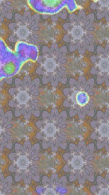 Nakış desenli çiçek deseni. Renkli grunge soyut arka planda Cologray ve nötr çiçeklerle gelişir. İzler, kumaş, duvar kağıtları, tekstil için raster dokusu.