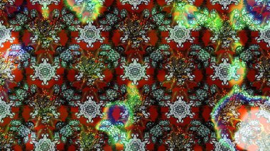 Düz Çiçek Elementleri Tasarımı. Kahverengi ve gri renkli çiçekler. Renkli Bahar Teması eskiz kalıbı. Raster illüstrasyonunda çiçek deseni çizimi.