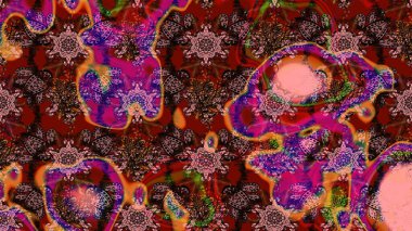 Düz Çiçek Elementleri Tasarımı. Renkli Bahar Teması eskiz kalıbı. Çiçekli eskiz arkaplanı. Çocuk stili.