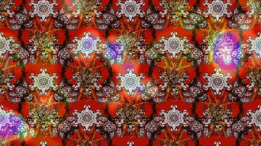 Raster çiçek desenli çiçek deseni, yapraklar, dekoratif elementler, sıçrama, lekeler, el çizimi kontur çizgileri ve Doodle çizim stili, grafik raster çizim çizimi.