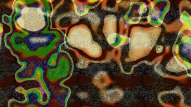 Hand drawn abstract fancy elements. Watercolor painting imitation Raster illustration. Brown and gray colors. Vintage flowers. Summer blooming theme.