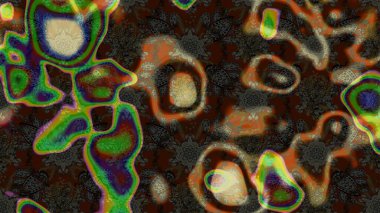 Raster - stok. Eskiz arkaplan modeli. Yapraklı çiçekler ve papatya çiçekleri kahverengi ve gri renklerde.