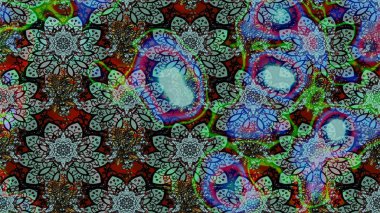 Raster stili kumaş deseni. Çiçekler suluboya çizim deseni.