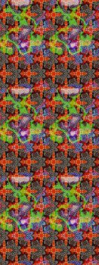 Çiçekli karalama şeklinde Raster çiçek deseni. Bej ve kahverengi renkli çiçekler. Yumuşak, bahar çiçekli arka plan.