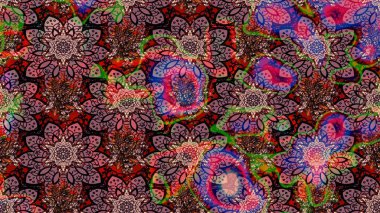 Raster çiçekli arka plan. Yazdır. Renkli Yaz Temalı eskiz kalıbı. Güzel eskiz şekli. Güzel kumaş deseni. Düz Çiçek Elementleri Tasarımı.