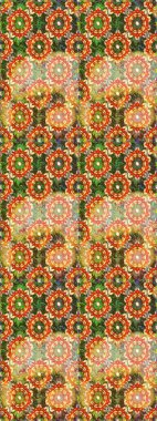 Geleneksel klasik raster altın pürüzsüz desen. Barok tarzında kusursuz bir doğulu süsü. Turuncu ve kahverengi renklerdeki altın elementler.