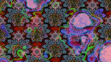 Sketch pattern with fantasy flowers, natural wallpaper, floral decoration curl illustration. Home decor. Paisley print hand drawn elements.