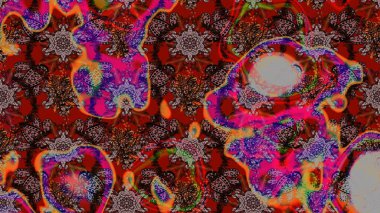 Sabıka fotoğraflarında, bebek kıyafetlerinde, duvar kâğıtlarında, paket kutularında falan kullanılabilir. Zarif, parlak ve eskiz kahverengi ve kırmızı çiçek desenli tasarım. Raster..