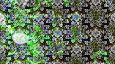 El çizimi. Suluboya çizimi. Çiçekli eskiz deseni. Gri ve yeşil renkte çiçekler.