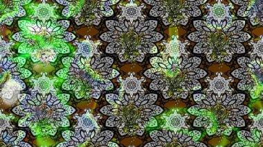 Cute flower raster pattern. Colour Spring Theme sketch pattern Background. Flat Flower Elements Design. Flowers on gray and green colors.