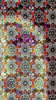 Küçük çiçekteki sevimli çiçek deseni. Güzel kumaş deseni. Raster illüstrasyonu. Güzel karalamalı çiçek deseni çiz..