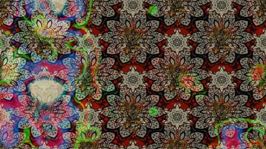 Suluboya çizim kalıbı. Suluboya tarzında gri ve kahverengi renkte çiçekler. Çiçek izi.