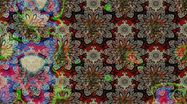 Suluboya çizim kalıbı. Suluboya tarzında gri ve kahverengi renkte çiçekler. Çiçek izi.