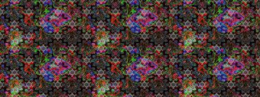 Çiçekli eskiz çizimi. Düz Çiçek Elementleri Tasarımı. Siyah ve gri renkli çiçekler. Renkli Yaz Teması çizim şablonu.