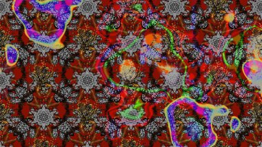 Raster suluboya çiçek deseni, narin çiçekler, gri ve kahverengi çiçekler, tebrik kartı şablonu. Raster Güzel kumaş deseni.