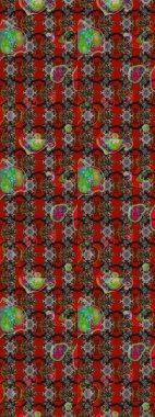 Suluboya çizim kalıbı. Dekorasyon ve tasarım için güzel bir desen. Moda baskısı. Çiçeğin suluboya çizimlerinin mükemmel deseni. Eski model. Raster illüstrasyonu.