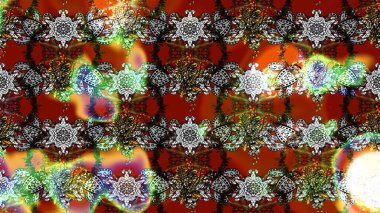 Raster illüstrasyonu. Çizim çiçek deseni duvar kâğıdı olarak kullanılabilir. Kahverengi ve gri renkte çiçekler.