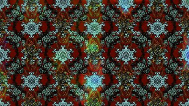 Raster illüstrasyonundaki çiçek desenli çizim. Suluboya tarzında kahverengi ve siyah renkte çiçekler.