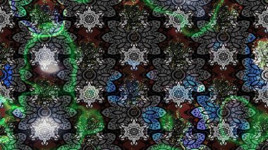 Raster illüstrasyonu. Tony 'nin kumaş kalıbını çiz. Modaya uygun kumaş deseni. Küçük çiçekte sevimli çiçek deseni var..