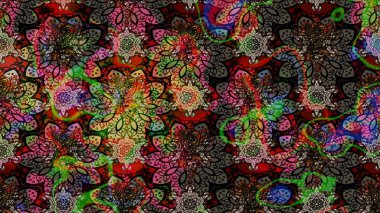 Yumuşak, yaz çiçekli arka plan. Çiçekli karalama şeklinde Raster çiçek deseni. Siyah ve kahverengi renkte çiçekler.