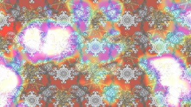 Soyut etnik raster çizim kalıbı. Vadinin çiçekleri tarafsız ve gri renklerde. Çiçekler..