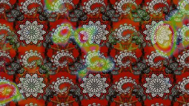 Gri ve kahverengi renkli çiçekler. Sevimli çiçek raster deseni. Renkli Bahar Teması eskiz kalıbı. Düz Çiçek Elementleri Tasarımı.