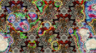 Karalama çiçeği. Renkli Bahar Teması eskiz kalıbı. Zentangle soyut çiçekleri. Düz Çiçek Elementleri Tasarımı. Güzel kumaş deseni. Raster illüstrasyonu.