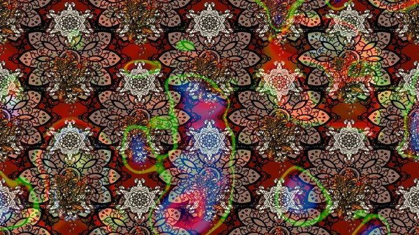 Çiçek tasarımı için inanılmaz bir kolaj cenneti tarzı. Parlak çiçekli kolaj çiçekleri kahverengi ve siyah. Çiçekli zambaklar eskiz arka planı.