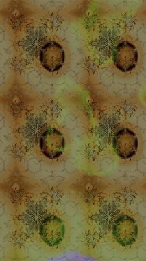 Çiçek desenli eskiz, yaz çiçekleri. Düz Çiçek Elementleri Tasarımı. Renkli Bahar Teması eskiz kalıbı. Kahverengi renkte çiçekler.