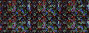 Egzotik çiçekler, botanik olarak parlak, siyah ve kahverengi renkler. Raster illüstrasyonu. Klasik tropikal doğal elementlerin suluboya seti.