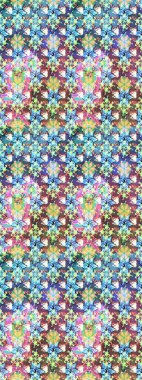 Raster Henna tarzı. Etnik Mandala havlusu. Taslak süsleme izi. Tebrik kartı geçmişi, boyama kitabı, arkaplan ve tekstil için kullanılabilir. Sınır Hindistan çiçek desenli paisley patentli.