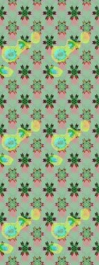 Eski usul. Eskiz geçmişi. Raster illüstrasyonu. Miles Fleur, süslü püslü bir süs. Kumaş, tekstil, duvar kağıdı baskısı için. Tomurcukları papatya çiçekleri olan sevimli bir çiçek deseni..