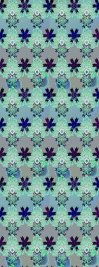 Raster deseni. Sanat insana ilham verir ve doğal bir şekilde çiçek bırakır. Mavi ve nötr el çizimi desen. Karalama çiçekleri çizim deseni.