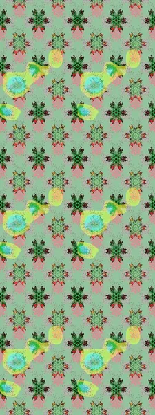 Eski usul. Eskiz geçmişi. Raster illüstrasyonu. Miles Fleur, süslü püslü bir süs. Kumaş, tekstil, duvar kağıdı baskısı için. Tomurcukları papatya çiçekleri olan sevimli bir çiçek deseni..