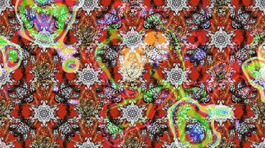 Tomurcukları çiçek olan sevimli bir çiçek deseni. Raster illüstrasyonu. Kumaş, tekstil, duvar kağıdı baskısı için. Eski usul. Raster. Taslak arkaplan.