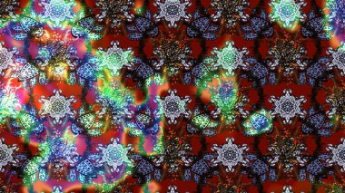 Süslü kumaş deseni. Raster deseni. Çiçekli çiçek deseni, suluboya..