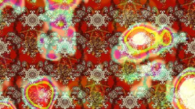 Raster stili kumaş deseni. Çiçekler suluboya çizim deseni.