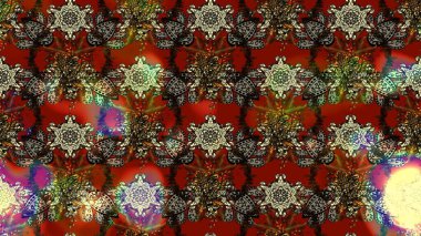 Sabıka fotoğraflarında, bebek kıyafetlerinde, duvar kâğıtlarında, paket kutularında falan kullanılabilir. Zarif, parlak ve eskiz kahverengi ve kırmızı çiçek desenli.