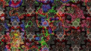 Düz Çiçek Elementleri Tasarımı. Siyah ve kahverengi renkte çiçekler. Renkli Bahar Teması eskiz kalıbı. Güzel çiçek deseni..