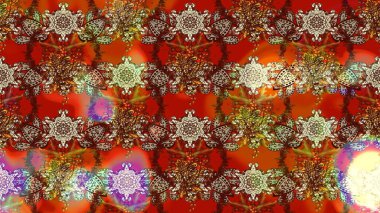 Kahverengi ve kırmızı renkte çiçekler. Küçük çiçekte sevimli çiçek deseni var..