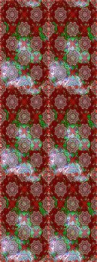 Raster deseni. Doğa. Küçük çiçekte güzel bir desen var. Çiçek arkaplan. - Kırmızı ve kahverengi çiçekler. Çiçek kompozisyonu. Çiçek kolajı.