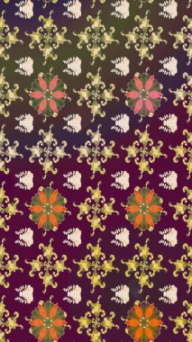 Güzel suluboya yaz çiçekleri deseni..