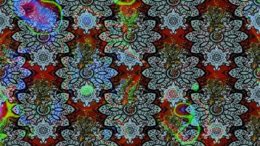 Vadinin mavi ve siyah renkli çiçekleri. Raster çiçek desenleri çiziyor..