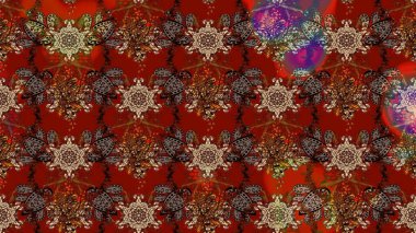 Renkli Yaz Temalı eskiz kalıbı. Modaya uygun kumaş deseni. Düz Çiçek Elementleri Tasarımı. Sevimli çiçek raster deseni.